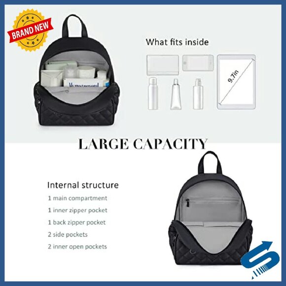 Mini Leather Backpack Purse with Removable Pom Tassel Charm Travel Shoulder Bag main image 5